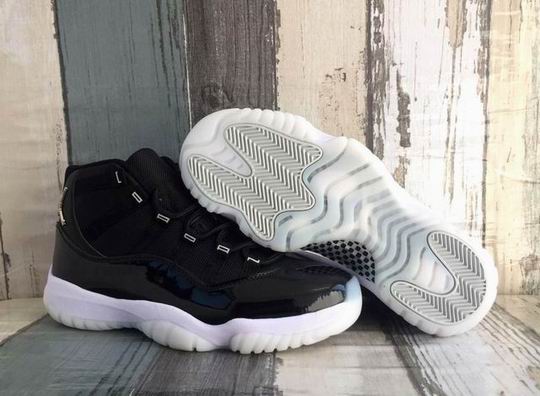 (image for) Air Jordan 11 Retro Jubilee 25th Anniversary Shoes Black White-24